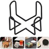 Black Iron Coaster Holder Metal Storage Rack Coasters Shelf for