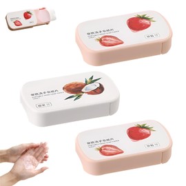 AGLOO Soap Sheets for Traveling, Portable Paper Soap for Outdoor Indoor Camping Hiking,Disposable Hand Washing Sheets with Slide-Open Case (150 Sheets)