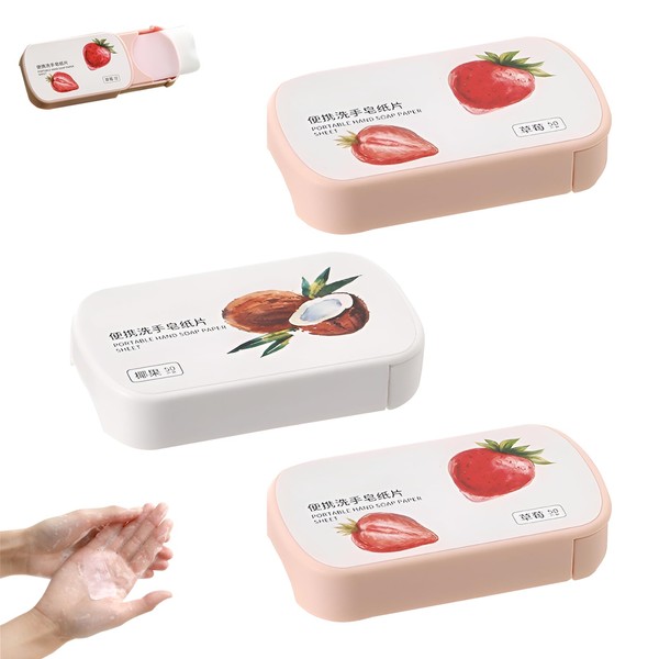 AGLOO Soap Sheets for Traveling, Portable Paper Soap for Outdoor