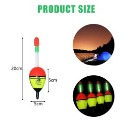 MagiSel Fishing Floats, Fishing Bobber Float, 5 Piece Floats Set 10 g, Luminous Fishing Floats Set, Eva Fishing Floats, Fishing Floats Night, Fishing Floats and Bobbers, for Crappie, Pike, Perch, Carp