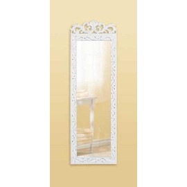 Accent Plus Elegant White Wall Mirror 9.87x0.5x30.5