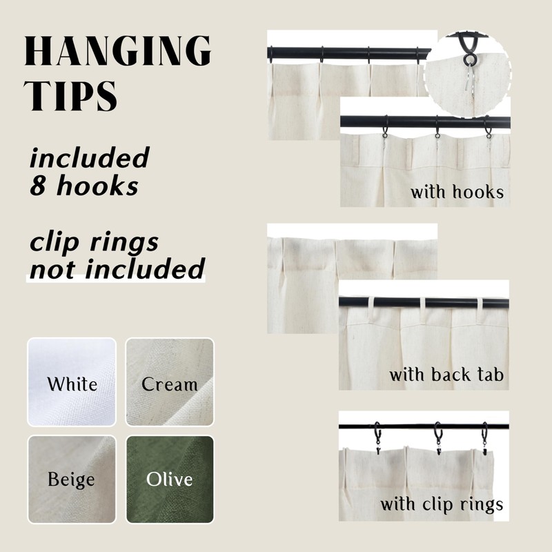 34 Inch Curtains Length,Sheer Cafe Linen Small Custom Curtains for