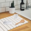 Reivd 24"(L)×16"(W) Large Stone Drying Mat for Kitchen Counter, Foldable