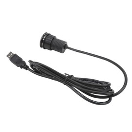 Desktop Power Grommet Small Hidden Flush Mount Power Strip Socket with 2 USB Charging Ports for Office Conference Table ABS Material 2.5cm Hole Size