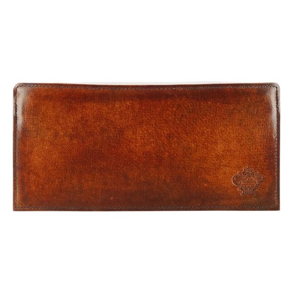 Orobianco ORS-071609 Men's Long Wallet, Genuine Leather, Patina, Made in
