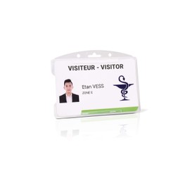 Tarifold ES 200429 – Pack of 10 Rigid ID Card Holders 1 Face, Transparent, 89 x 65 mm