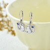 LONAGO Cat Earrings for Women 925 Sterling Silver Cute Cat