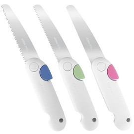 KSK utiles Petit saw PT-3S Utility Set, Pocket-Size, Foldable, Handy Saw, Fashionable, Made in Japan, Set of 3, For Metal / Craft / Wood