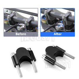 XR 30mm Height Black CNC For HONDA CRF450R 19-24 Billet 1 1/8" Handlebar Risers