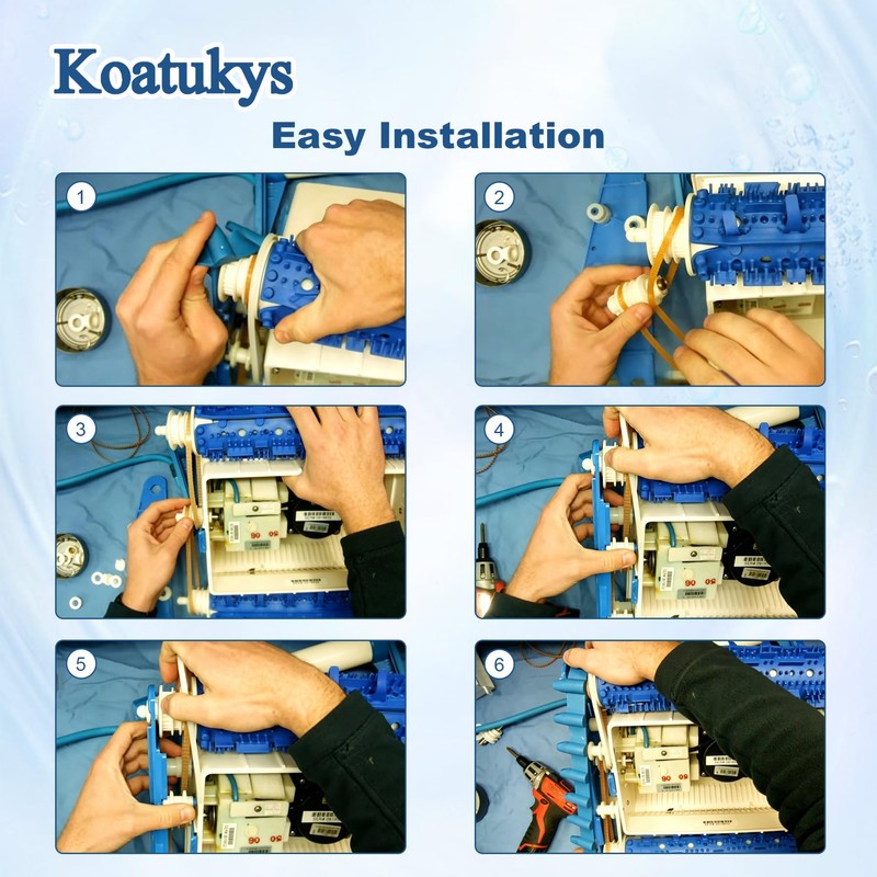 Koatukys A3302PK 3302 Pool Cleaner Drive Belt, Durable Rubber Replacement