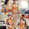Langyiwee 2 Pcs Funny Kitchen Aprons for Women Men Cooking