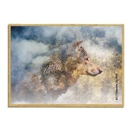 Wildlife Photography Magnet Series – Wolf Side Profile Rustic Nature Photography Magnets for Fridge, Office, Cooler, Cabin Decor 2.5 x 3.5 inch (SJT09597)