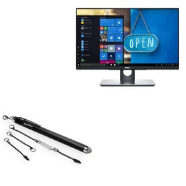 BoxWave Stylus Pen Compatible with Dell P2418HT (23.8") - EverTouch Capacitive Stylus, Fiber Tip Capacitive Stylus Pen for Dell P2418HT (23.8") - Jet Black