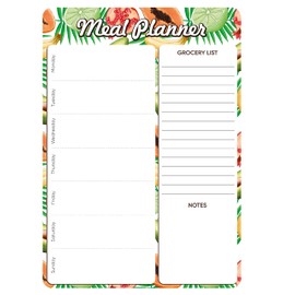 Magnetic Meal Planner and Grocery List for Refrigerator Dry Erase (Size A4) - Magnetic Menu White Board Weekly Meal Planner Magnetic for Fridge Meal Planner Magnet Meal Planner Dry Erase