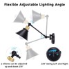 TRLIFE Rechargeable Battery Operated Wall Sconce, Dimmable and Adjustable Color