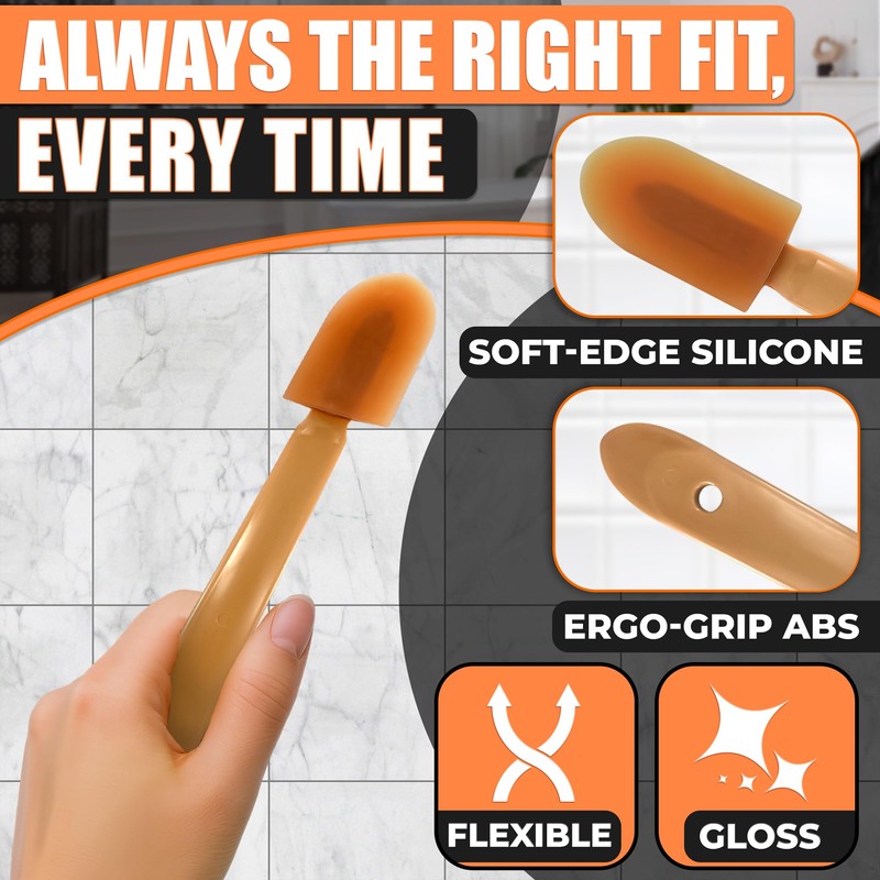 Caulking Tool Kit – 4 PCs Flexible Silicone Caulk Tool