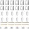 12 Pack Door Strike Plate Repair Kit - Stainless Steel