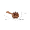 VICASKY Wooden Scalp Comb Dual-sided Hair Care Tool for Relaxing