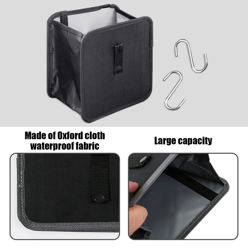 MEMOFYND 1 x Foldable Car Trash Bin, Car Organiser, Car