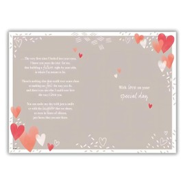 IC&G One I Love Birthday Card - Happy Birthday Card with Sentimental Poem and Love Hearts Design with Foil Details - Birthday Card for Women, Men