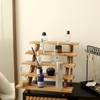 SwallowLiving 5 Tier Wooden Rustic Cupcake Stand for 30 Cupcakes,
