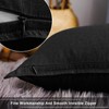 Jeanerlor Solid Cotton Linen Decoration 18"x18" Throw Pillow Cushion Case