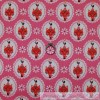 Riley Blake BonEful Fabric FQ Cotton Quilt Pink White Red