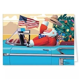 Stonehouse Collection All American Santa - 18 Christmas Cards and Envelopes -  40035