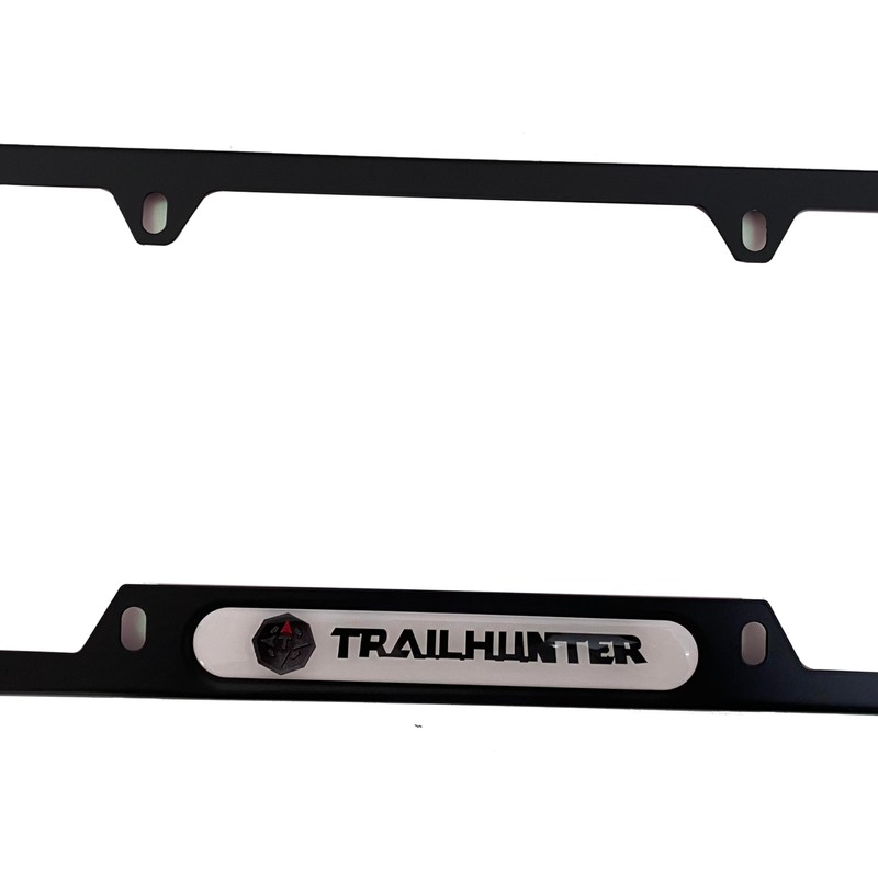 License Plate Frame for Trailhunter Stainless Steel Car Accessories Black