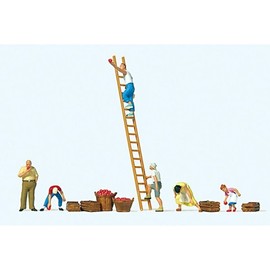 (PREISER) Apple Harvesters 87:1 (Painting: 6 people) / (PREISER)사과 수확하는 사람들 87:1 (도색:6명)