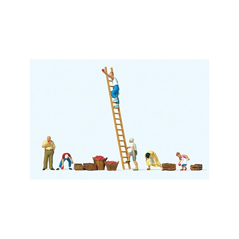 (PREISER) Apple Harvesters 87:1 (Painting: 6 people) / (PREISER)사과 수확하는