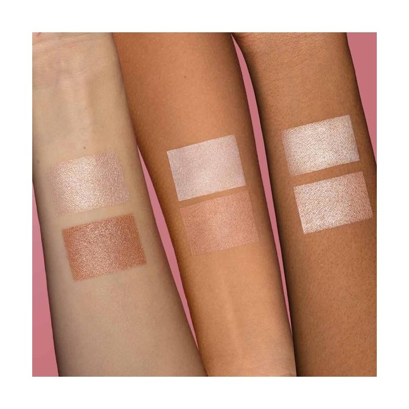 Neve Cosmetics ArtDiary Palette, 6 Powders with Different Textures and