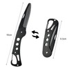 YancLife Beard Comb, Stainless Steel Folding Beard for Men Grooming