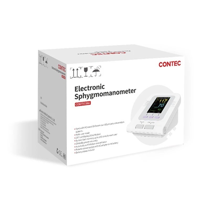 CONTEC08A Blood Pressure Monitor Upper Arm BP Electronic Sphygmomanomet