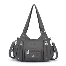 Angel Kiss Fashion Handbags Shoulder Bags Made of Soft Material Tote Bags Shoulder Bags with Adjustable Straps, Grey (grey 2)
