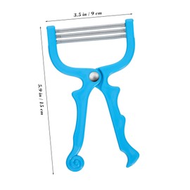 WOONEKY Portable Facial Hair Removing Spring Epilator for Women Lightweight Threading Tool for Upper Lip Chin Cheeks Easy to Use Hair Remover Smooth Essential