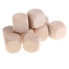 SONONIA 10pcs Wooden Blank Dice D6 Dice 3cm Game DIY