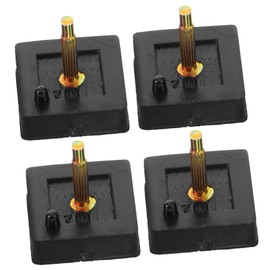 PACKOVE 2Pairs High Heel Replacement Tips Durable and Quiet Shoe Repair Caps for Women Suitable for High Heel Shoe Maintenance Includes Black Thick and Thin Pins