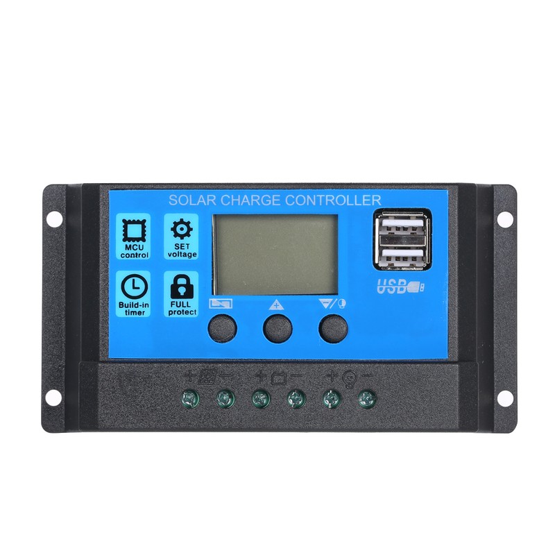 60A 12V / 24V Solar Charge Controller PWM Intelligent Regulator
