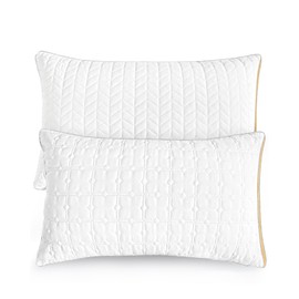 Pillows Standard Size Set of 2, Hotel Quality Bed Pillows for Sleeping, Standard Pillows Set of 2 Support Comfortable, Down Alternative Standard Pillows 2 Pack for Back, Stomach or Side Sleepers
