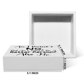 Funny Rustic Wooden Box Sign, Desk Decor Office Decor Supplies Sarcastic Sibling Friend Gifts Desk Accessories for Table Shelf Home Farmhouse Kitchen Decorations Wood Block Plaque Box Welcome Sign