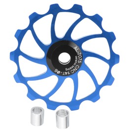 Cycling Bicycle Rear Pulley Bike Guide Roller Pulley Parts 14T Aluminum Alloy Guide Wheel Blue