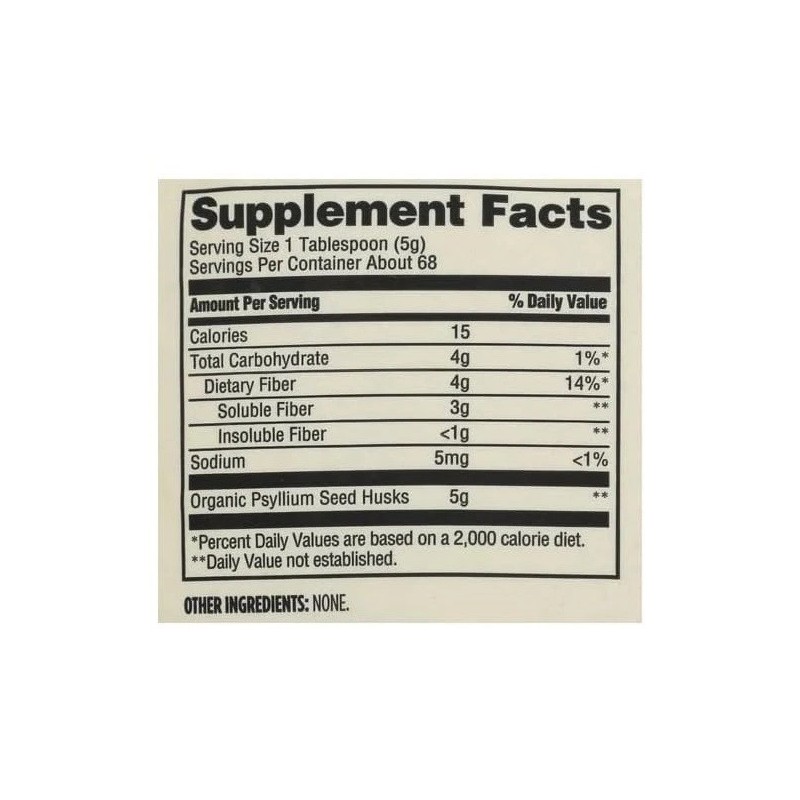 365 by Whole Foods Market Organic Whole Flakes Psyllium Husk,