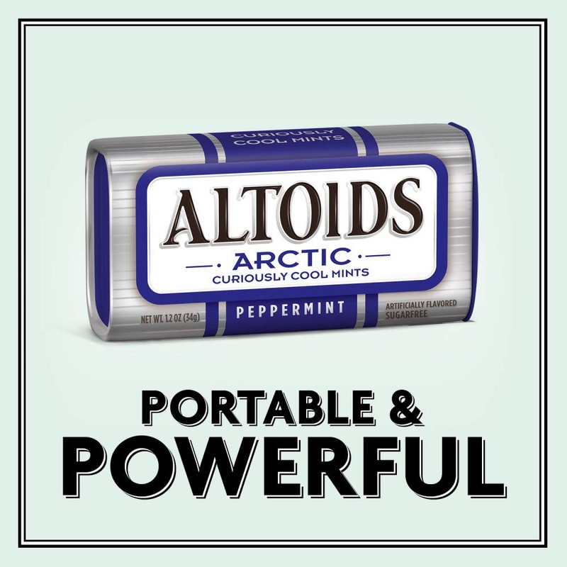 ALTOIDS Arctic Peppermint Breath Mints - Altoids Hard Candy Bulk,