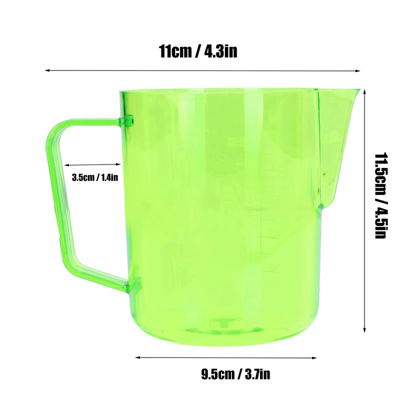 600ml Milk Frothing Pitcher Acrylic Cup Coffee Steaming Pitchers Latte