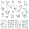 Pack of 47 Window Stickers, Bird Protection, Rainbow Suncatcher Bird