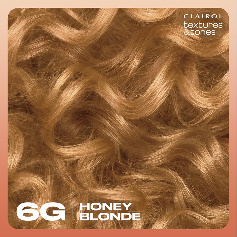 Clairol Textures & Tones Permanent Hair Dye, 6G Honey Blonde