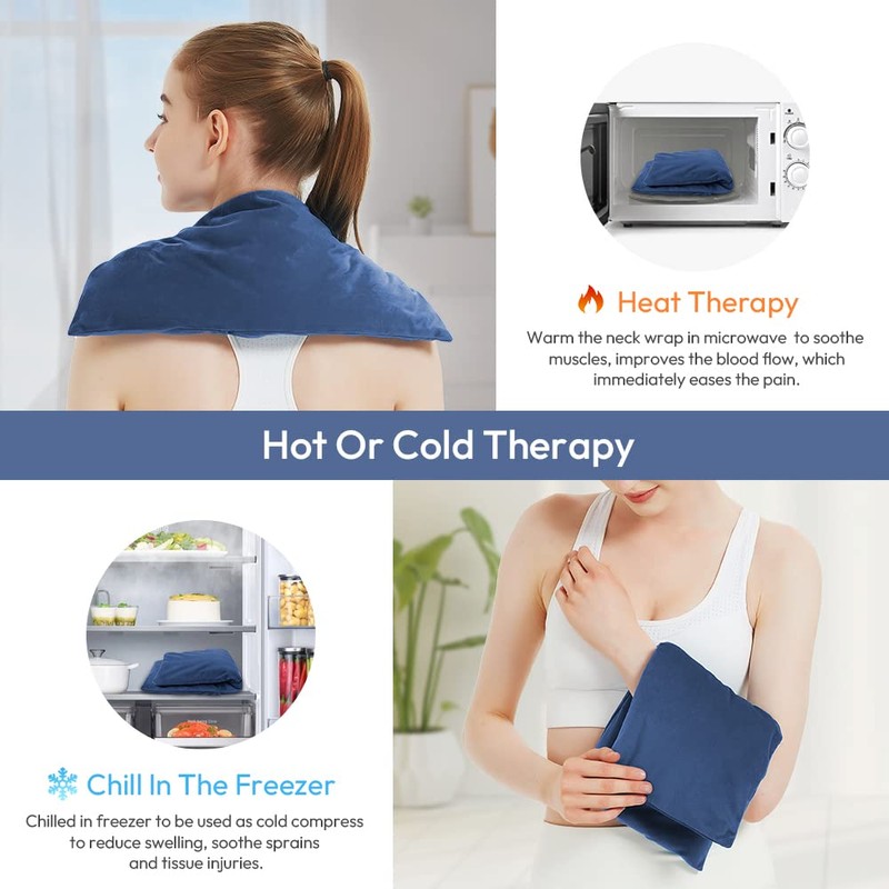 Microwavable Heating Pad with Washable Cover, 8 x 18 Microwave