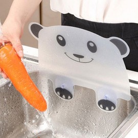 LW Character Sink Splash Guard & Gas Stove Shield - Anti-Splatter Suction Screen E-Sink Splash Guard Panda 5ea