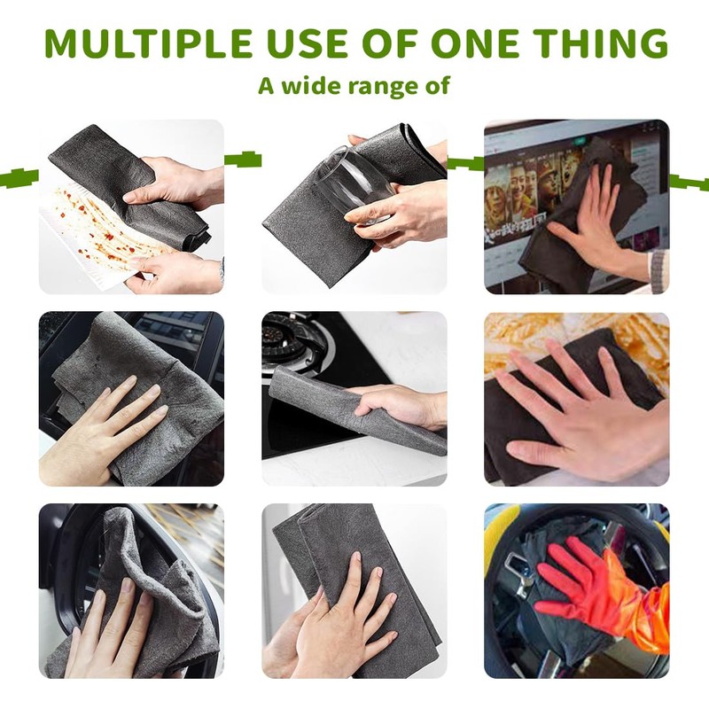 EIYVPRA Pack of 10 Magic Cleaning Cloths Thickened Magic Cleaning